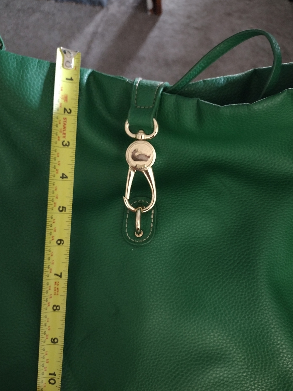 Dooney & Bourke Green Leather Tote Bag